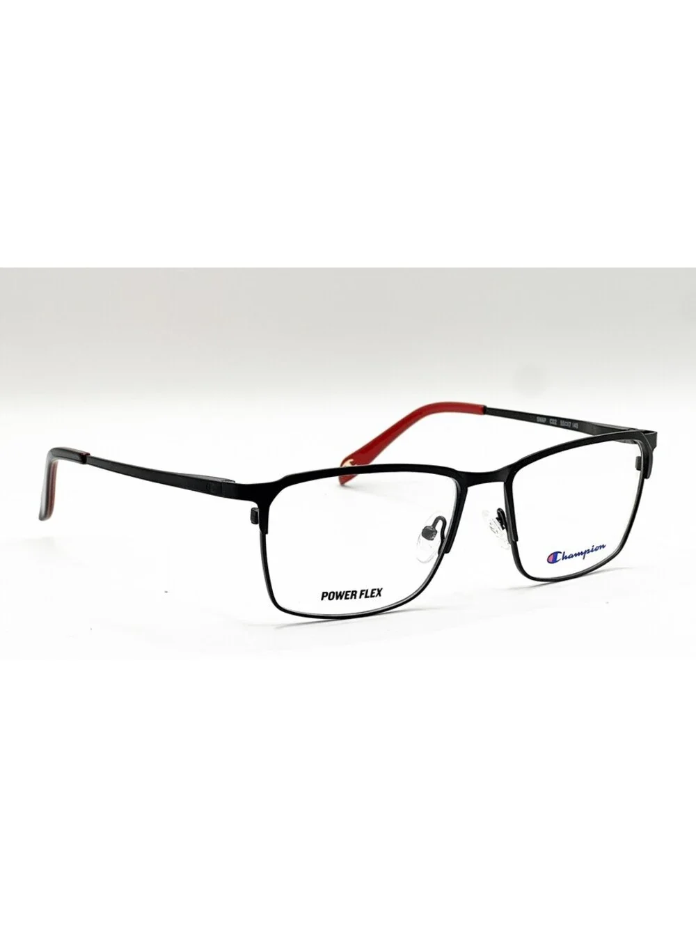 Champion Snap C02 Black Rectangle Authentic Eyeglass Frames 55-17-140